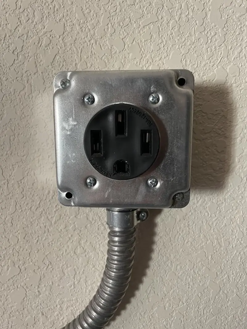 NEMA 14-50 outlet installed for Electrical Panel Upgrade in Minneapolis